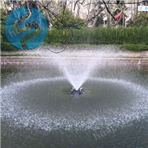 不锈钢浮水式喷泉曝气机 河道增氧机