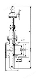 Z943WF防爆电动平板闸阀结构图